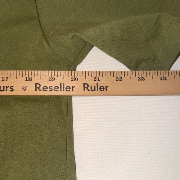 Lacoste Unisex Graphic T-Shirt Olive Green Large Logo Cotton Crew Neck Tee - Picture 9 of 11